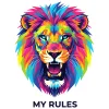 T-shirt z nadrukiem My Rules