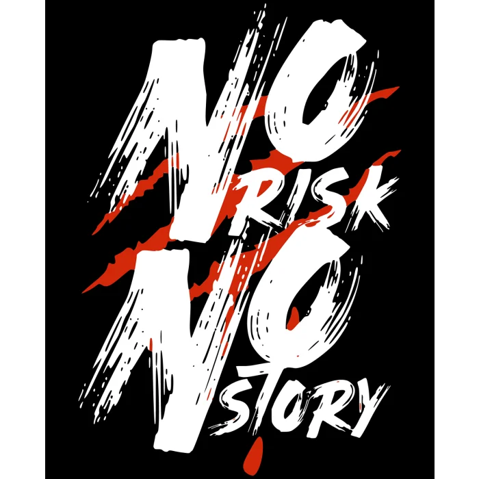 Worek z nadrukiem No Risk No Story