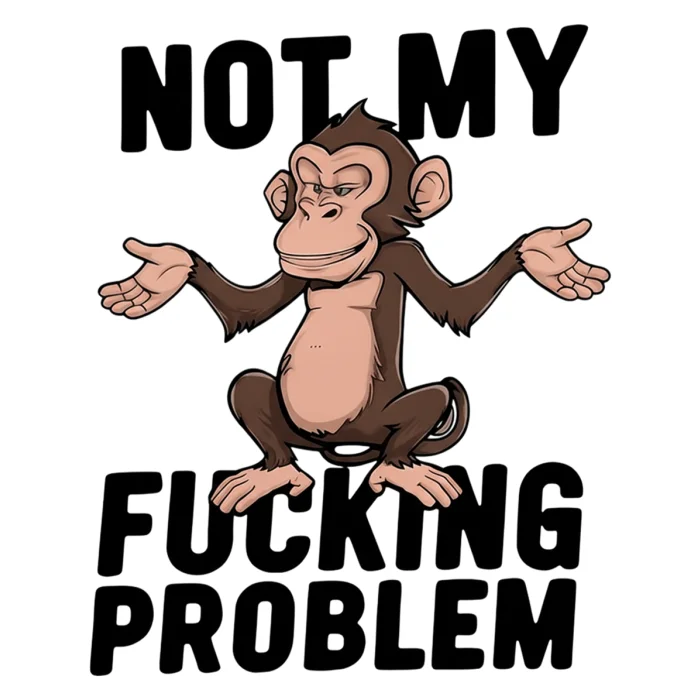 T-shirt z nadrukiem Not My Fucking Problem