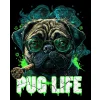 Worek z nadrukiem Pug Life