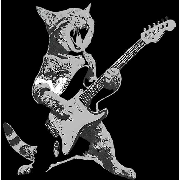 T-shirt Damski z nadrukiem The Rock Cat