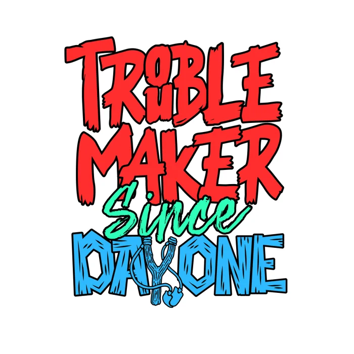 Kubek 330ml z nadrukiem Trouble Maker