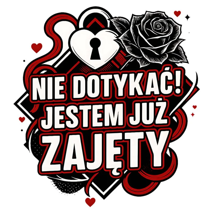 Kubek z nadrukiem 330ml Nie Dotykać Jestem Juz Zajęty