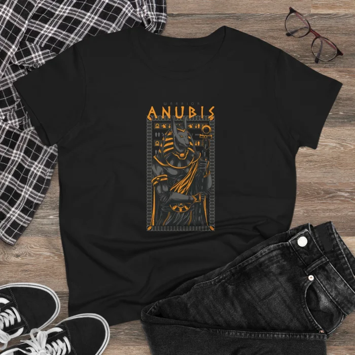 T-shirt Damski z nadrukiem Anubis Warrior