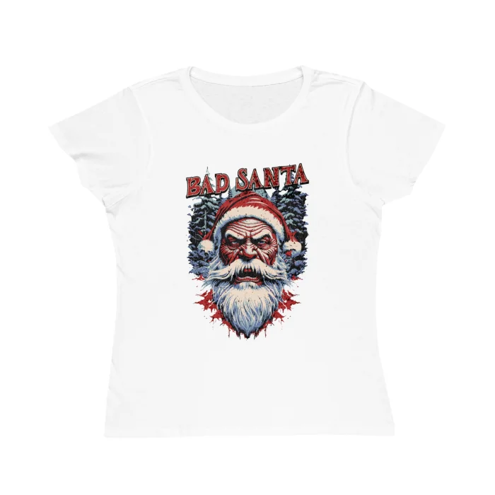 T-shirt Damski z nadrukiem Bad Santa
