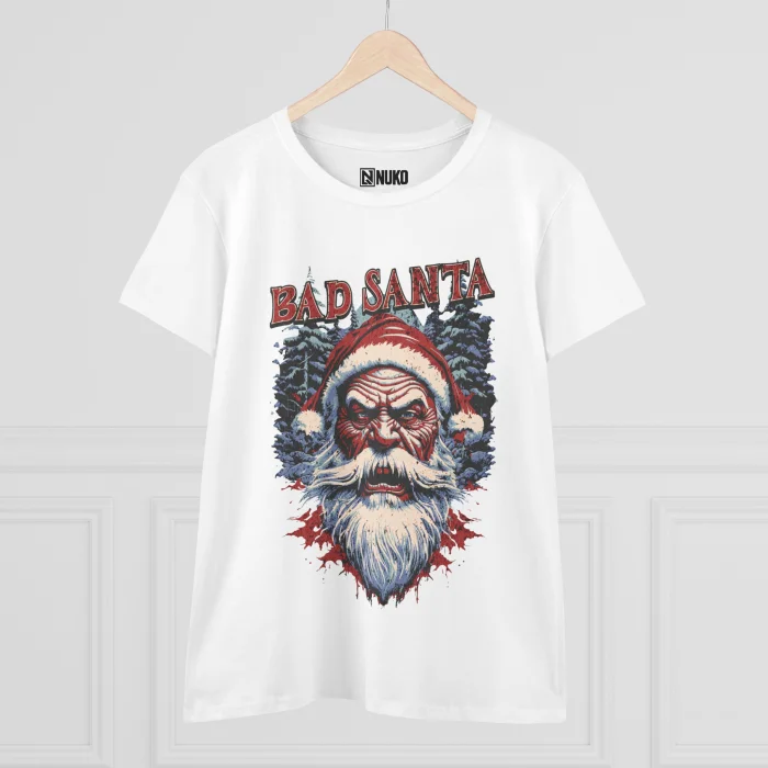 T-shirt Damski z nadrukiem Bad Santa
