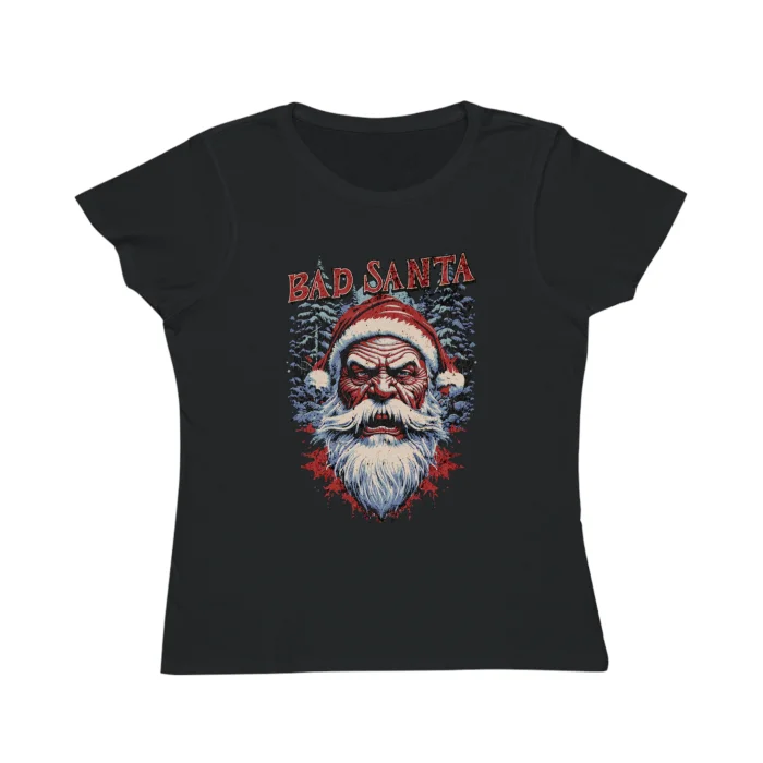 T-shirt Damski z nadrukiem Bad Santa