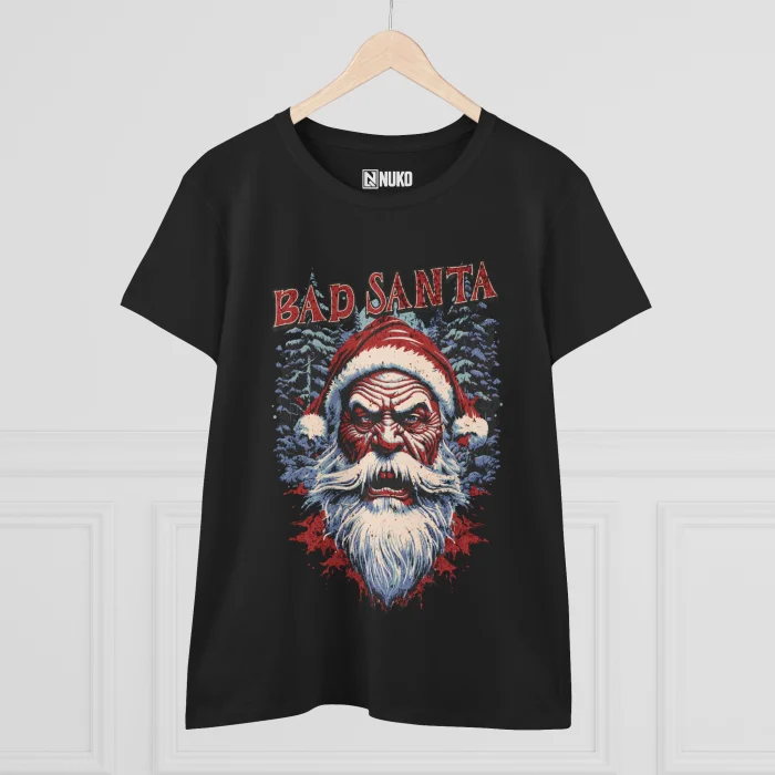 T-shirt Damski z nadrukiem Bad Santa