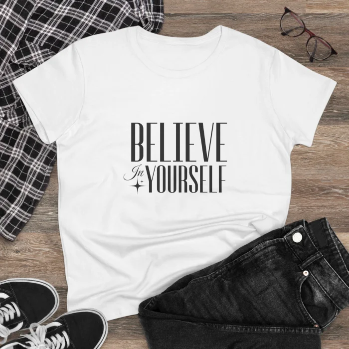 T-shirt Damski z nadrukiem Believe in Yourself