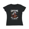 T-shirt Damski z nadrukiem Caffeine Queen