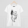 T-shirt Damski z nadrukiem Devil Cat