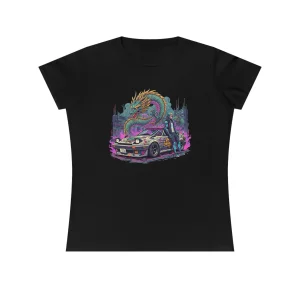 T-shirt Damski z nadrukiem Dragon's Ride