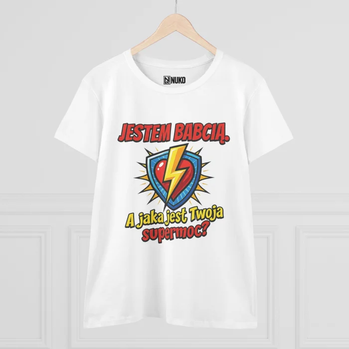 T-shirt Damski z nadrukiem Super Babcia