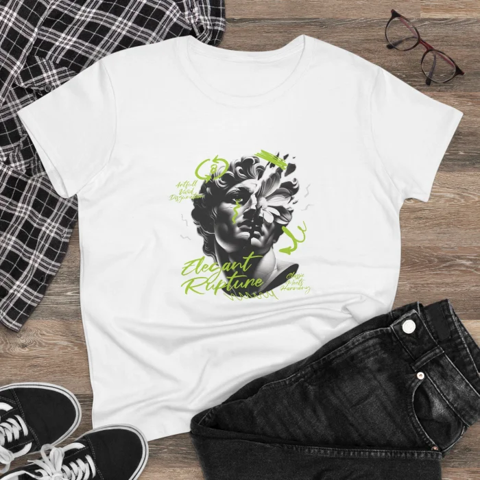 T-shirt Damski z nadrukiem Elegant Rupture