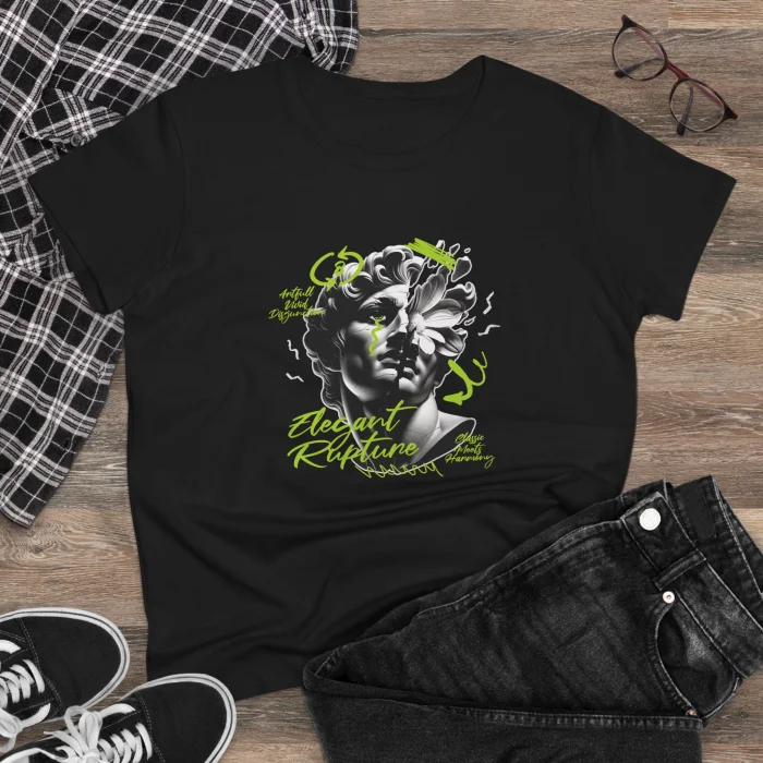 T-shirt Damski z nadrukiem Elegant Rupture