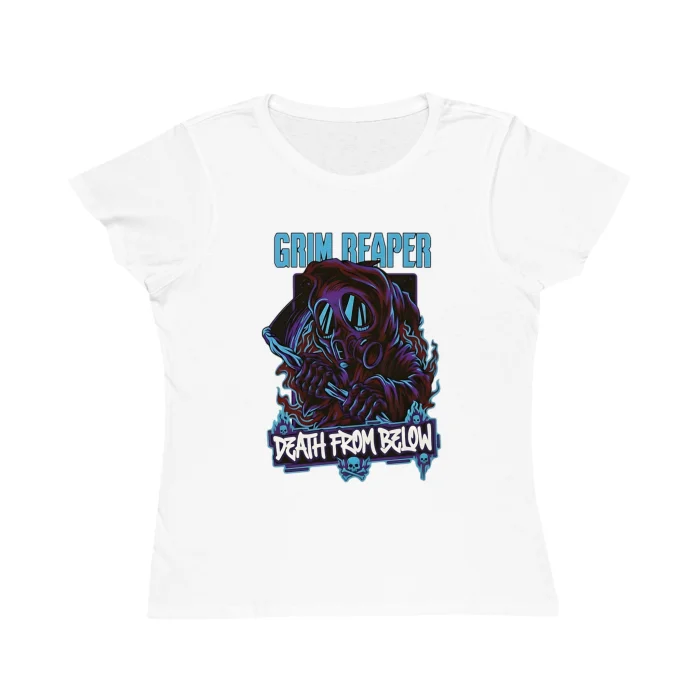 T-shirt Damski z nadrukiem Grim Reaper