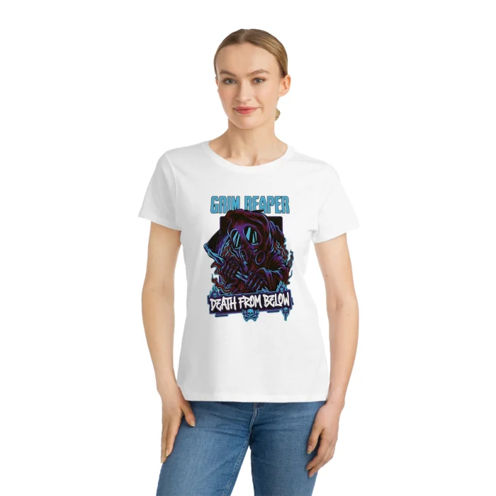 T-shirt Damski z nadrukiem Grim Reaper
