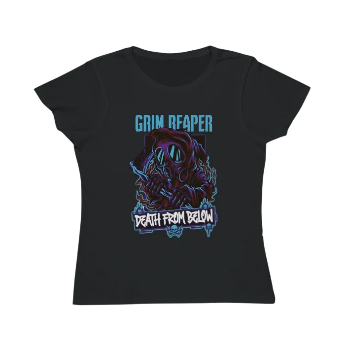 T-shirt Damski z nadrukiem Grim Reaper