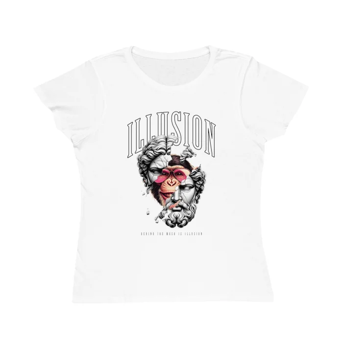T-shirt Damski z nadrukiem Illusion