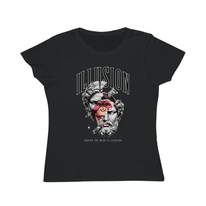 T-shirt Damski z nadrukiem Illusion