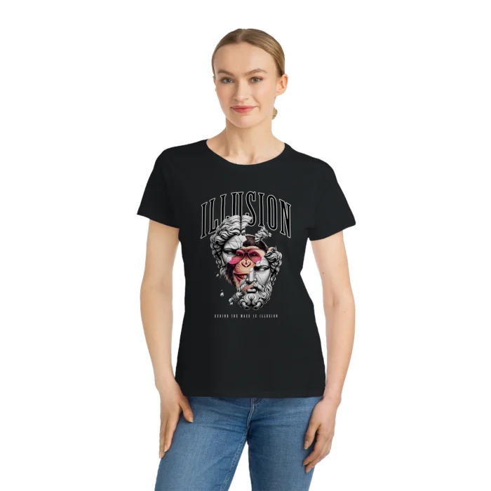 T-shirt Damski z nadrukiem Illusion