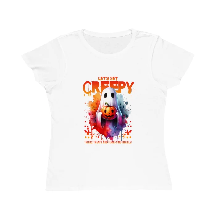 T-shirt Damski z nadrukiem Let's Get Creepy