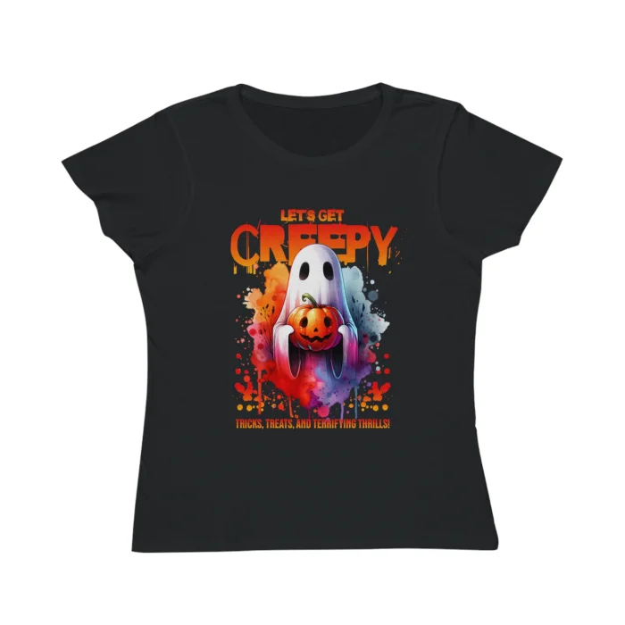 T-shirt Damski z nadrukiem Let's Get Creepy