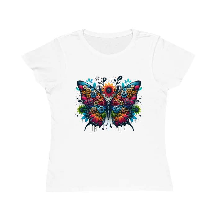 T-shirt Damski z nadrukiem Mechaflora