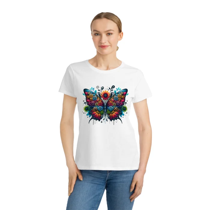 T-shirt Damski z nadrukiem Mechaflora