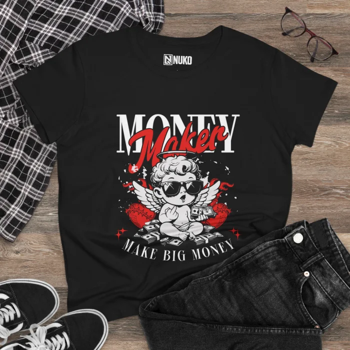 T-shirt Damski z nadrukiem Money Maker