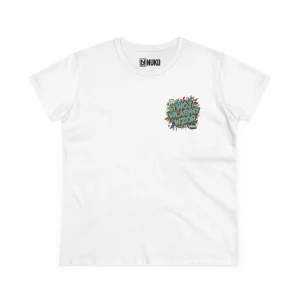 T-shirt damski z własnym nadrukiem na plecach