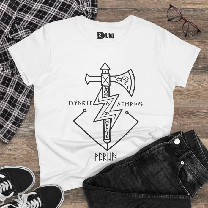 T-shirt Damski z nadrukiem Perun