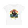 T-shirt Damski z nadrukiem Pew Pew Madaf***s