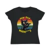 T-shirt Damski z nadrukiem Pew Pew Madaf***s