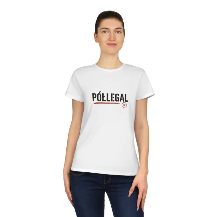 T-shirt Damski z nadrukiem Półlegal