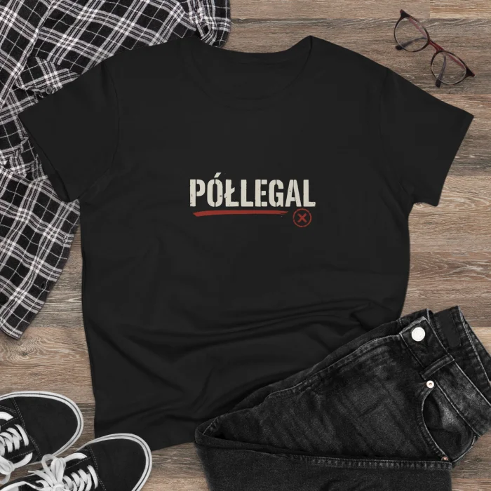 T-shirt Damski z nadrukiem Półlegal