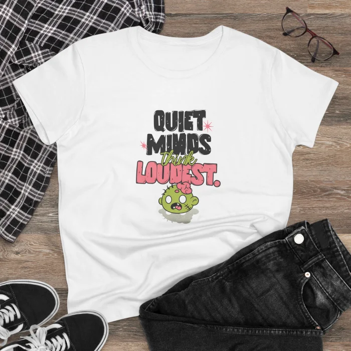 T-shirt Damski z nadrukiem Quiet Minds