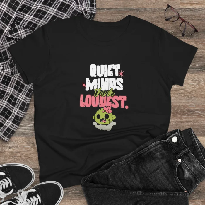 T-shirt Damski z nadrukiem Quiet Minds