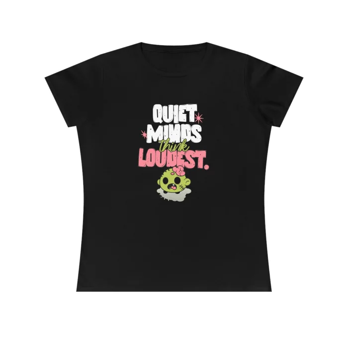 T-shirt Damski z nadrukiem Quiet Minds