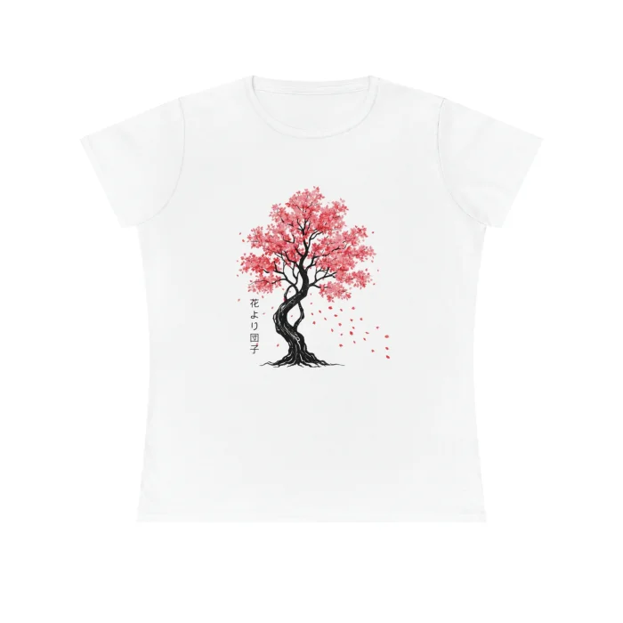 T-shirt Damski z nadrukiem Sakura Tree