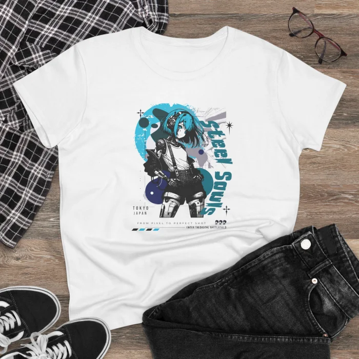 T-shirt Damski z nadrukiem Steel Souls