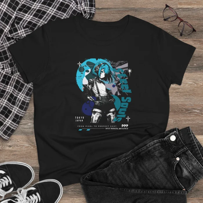 T-shirt Damski z nadrukiem Steel Souls