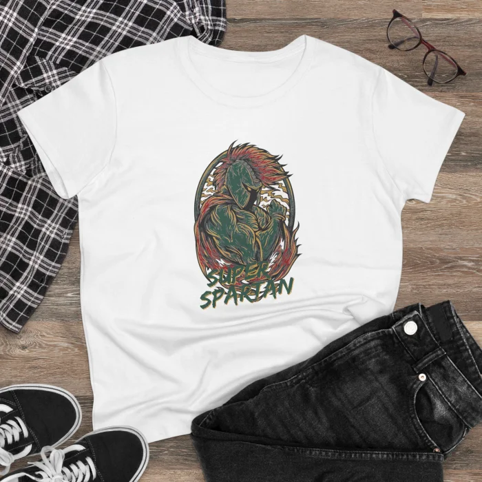 T-shirt Damski z nadrukiem Super Spartan