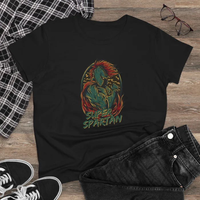T-shirt Damski z nadrukiem Super Spartan