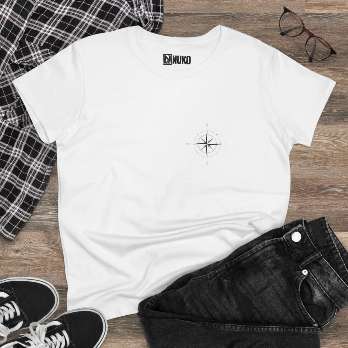T-shirt Damski z nadrukiem The Compass Rose