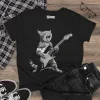 T-shirt Damski z nadrukiem The Rock Cat