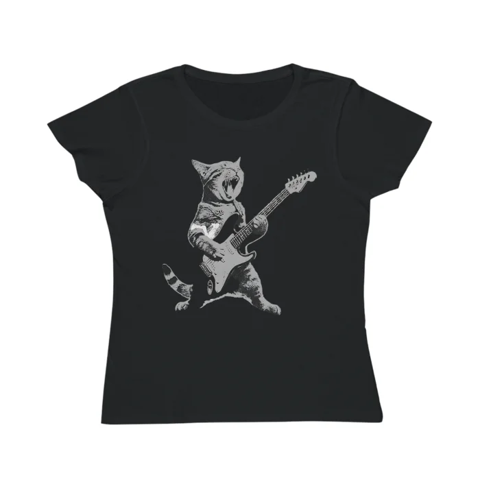 T-shirt Damski z nadrukiem The Rock Cat
