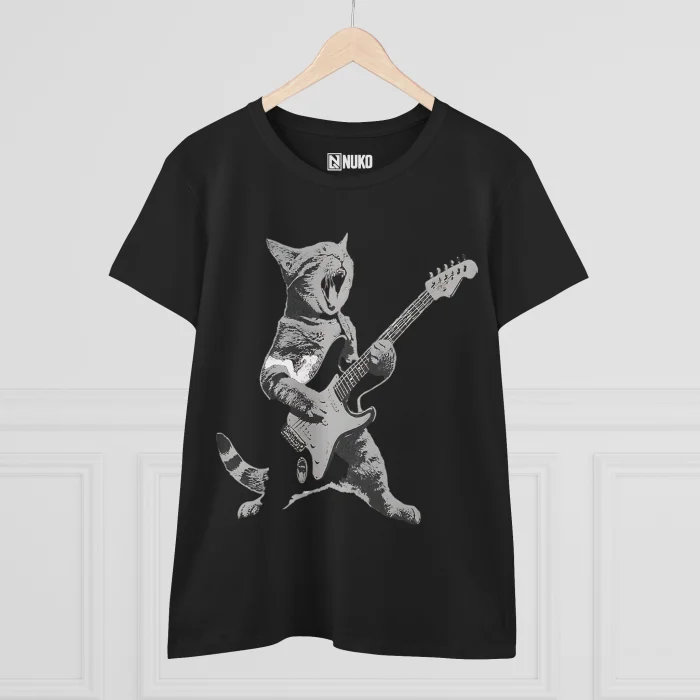 T-shirt Damski z nadrukiem The Rock Cat