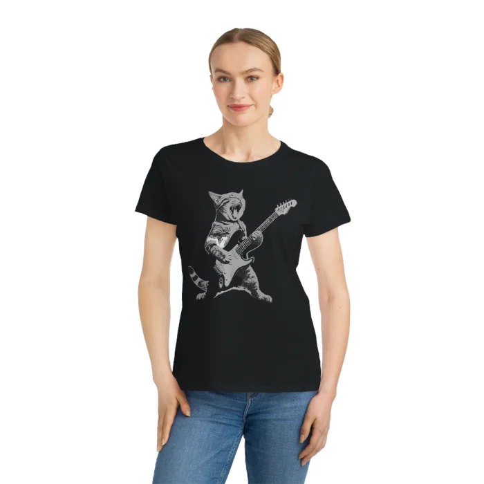 T-shirt Damski z nadrukiem The Rock Cat