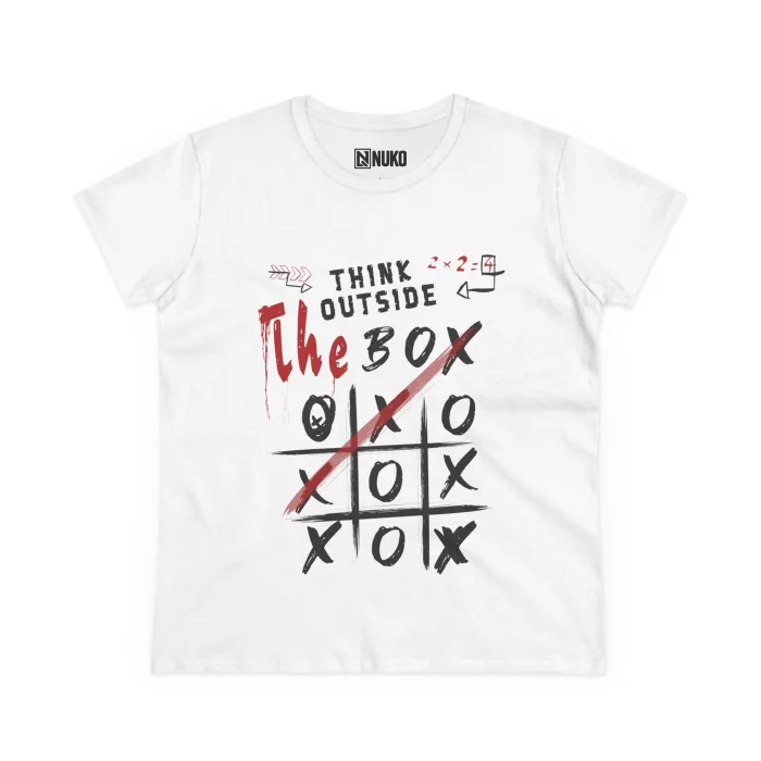 T-shirt Damski z nadrukiem Think Outside The box